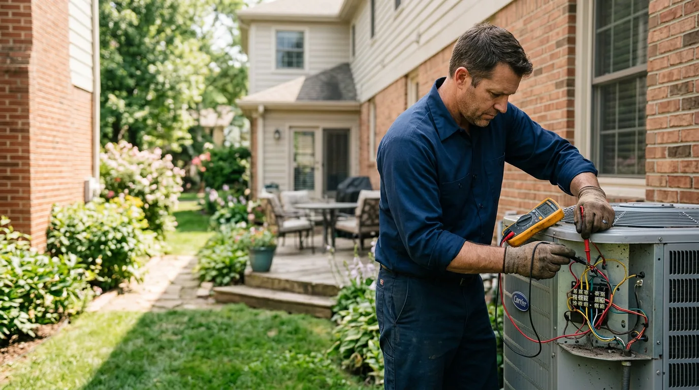HVAC technician working near Rockaway, NJ